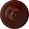 Ekena Millwork Lyon Ceiling Medallion (Fits Canopies up to 3 5/8"), 23 1/2"OD x 3 1/4"P, Brushed Mahogany CM23LYBMF - alternate 1